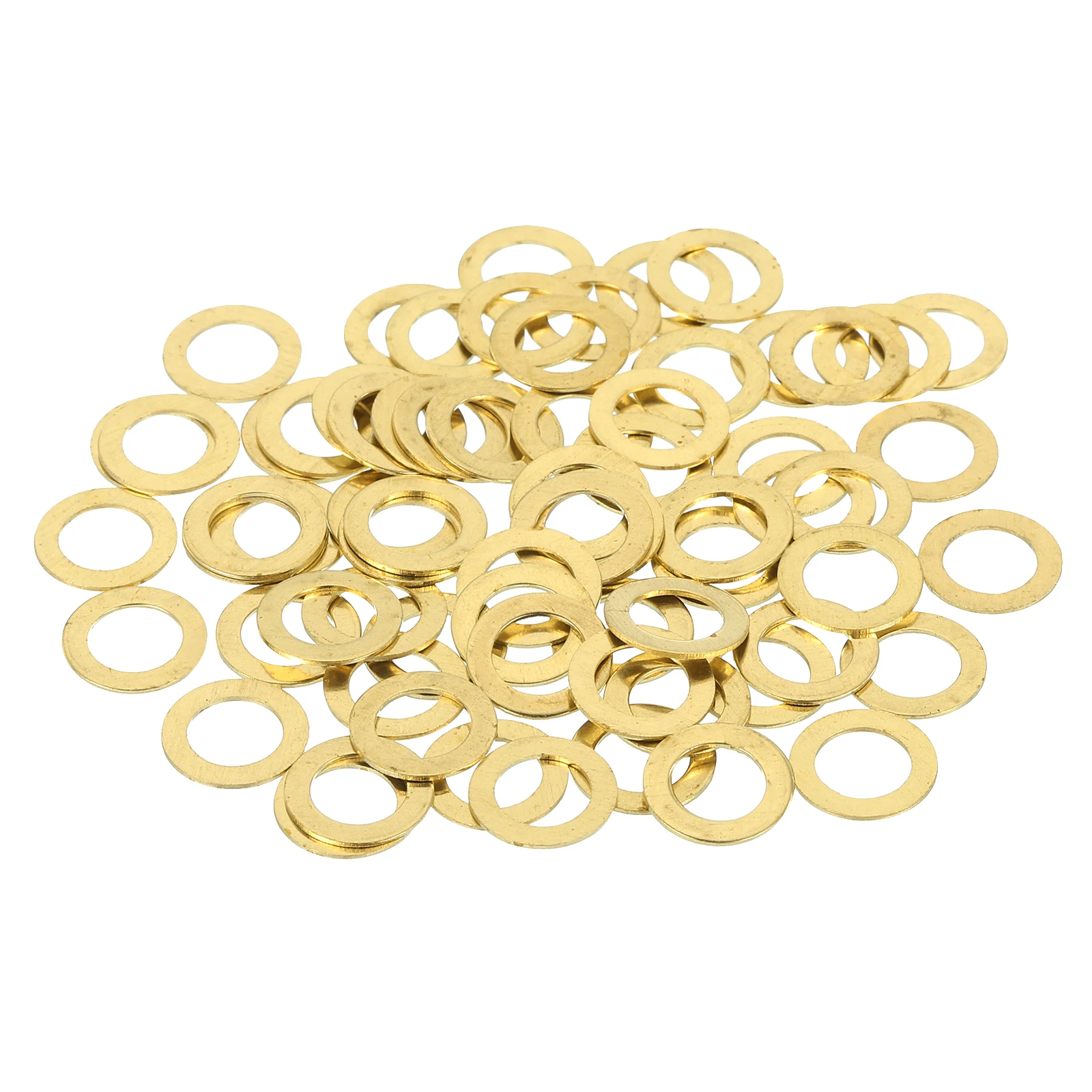 28/58/110/220Pcs Brass Flat Washer M2 M2.5 M3 M4 M5 M6 M8 M10 M12 Copper Washers Crush Washer for Bolts Screws Machinery Repair
