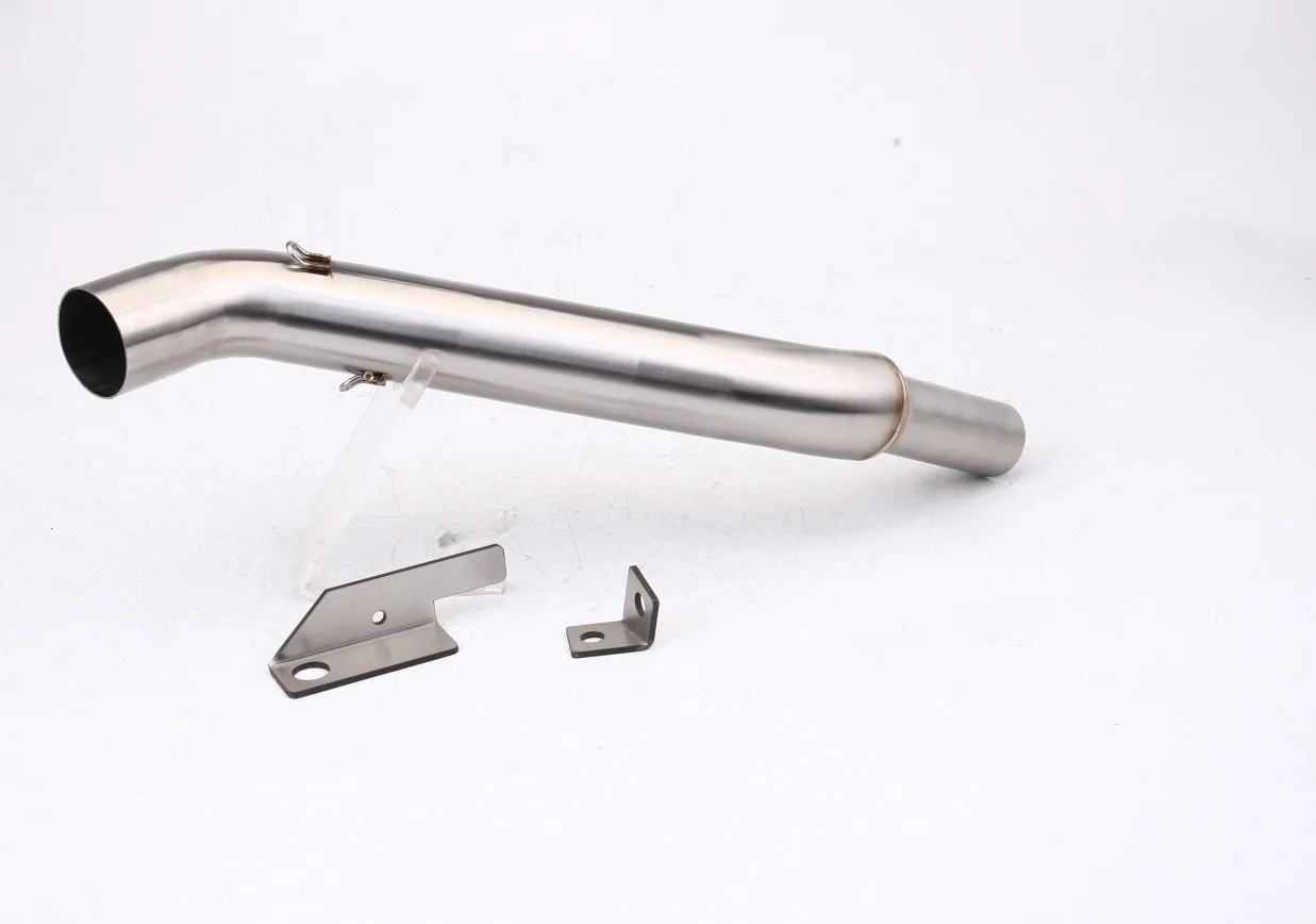 

FOR Bajaj Pulsar NS200 Stainless Steel Mid Link Exhaust Pipe Fit 51mm Slip-On Muffler Modified Parts