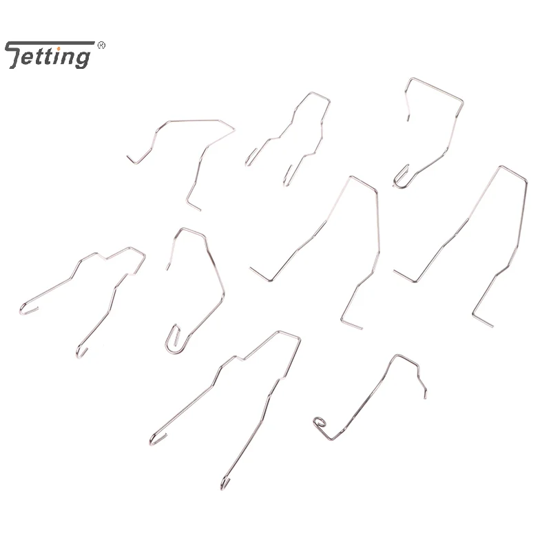 9pcs Metal Headlight Bulb Spring Clips Fits For H1 H3 H4 H7 Car Headlamp Light Bulb Retainer Spring Clips Buckles Tools