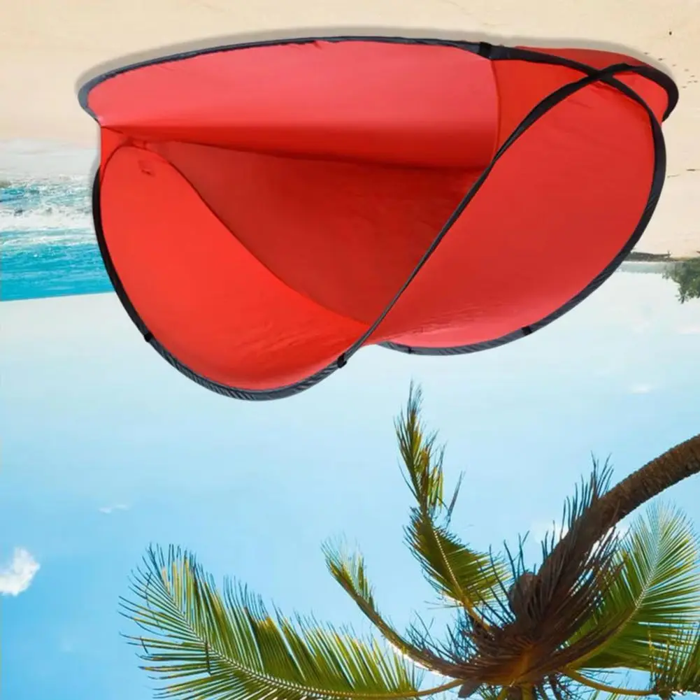 

2025 2-3 Person Sunshade Tent Beach Pop-Up Tent Sun Shelter with Carry Bag Rope Stakes Folding Outdoor UV Protection Tent