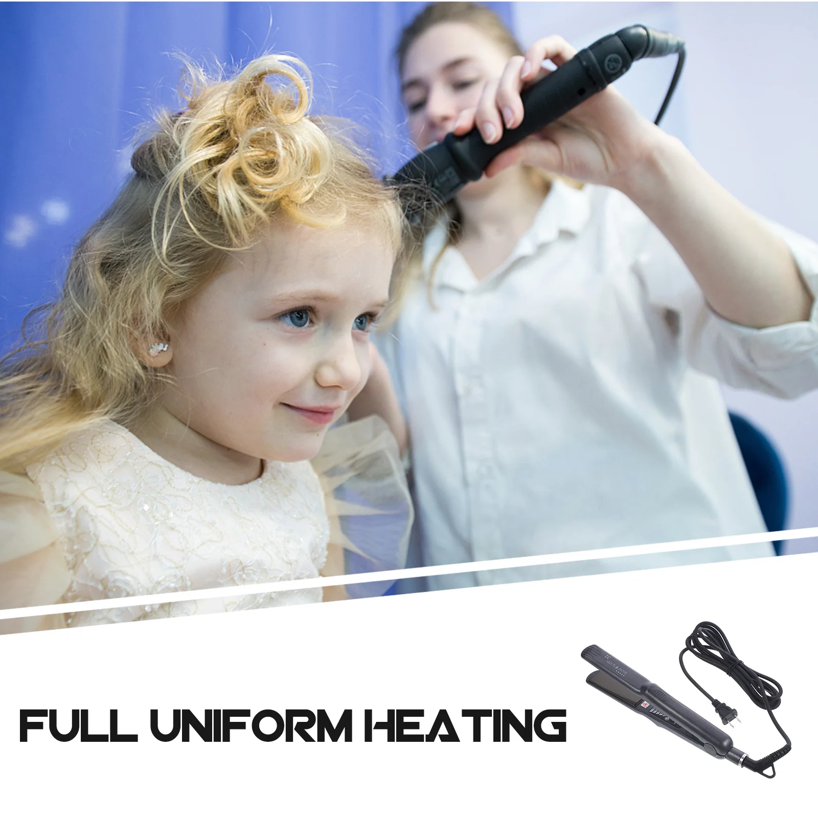 

1 шт., электрический выпрямитель для волос двойного назначения, паровой выпрямитель, черный, нагрев, стабильная температура 360