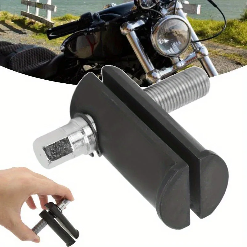 Motorcycle Steering Neck Bearing Race Removal Tool - Heavy-Duty Metal Construction, 1-1/8in to 2-5/8in ID Races