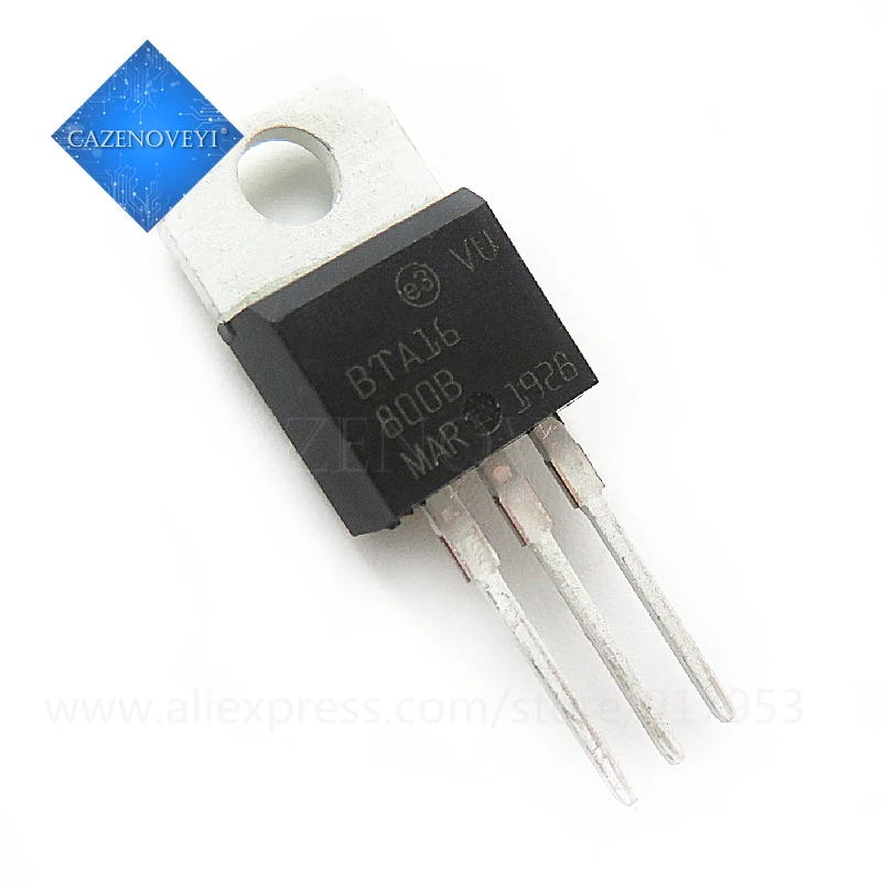 10pcs/lot BTA16-800B BTA16-800 TO-220 800V 16A new original In Stock