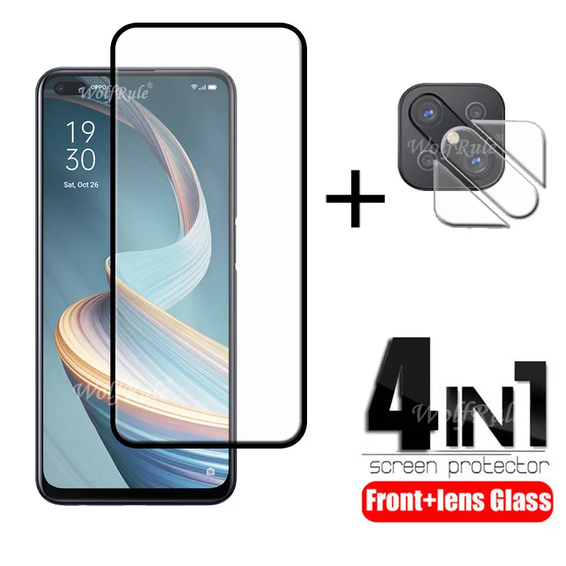 4-in-1 For OPPO Reno 4Z 5G Glass For OPPO Reno 4Z 5G Tempered Glass Full Screen Protector For OPPO Reno 4Z 5G Lens Glass 6.57