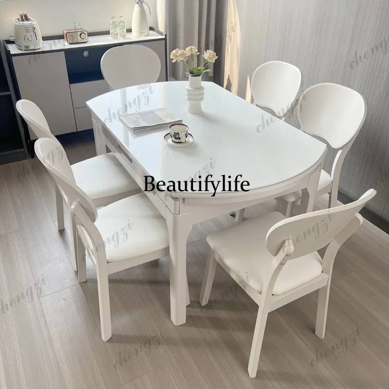 P182 Newclassic Groceries Dining Table Luxury Modern Designer Serving Dining Table Modern Designer Beautiful Wood Muebles