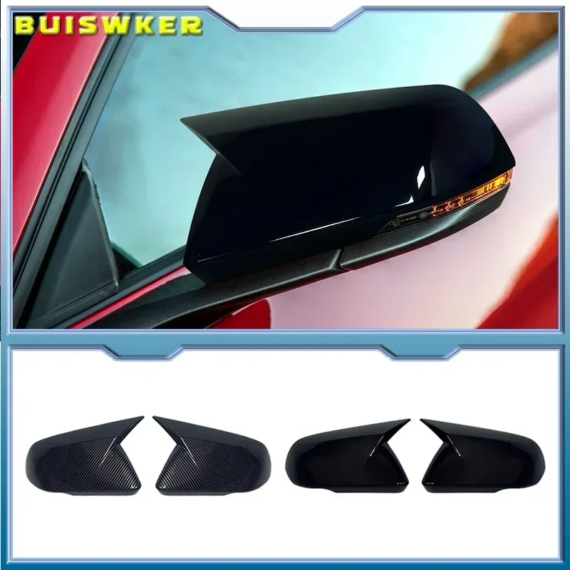 

Car Rearview Mirror Cover Wing Side Mirrors Cap With/No Signal Light For Ford Mustang 2015-2022 Auto Exterior Accessories
