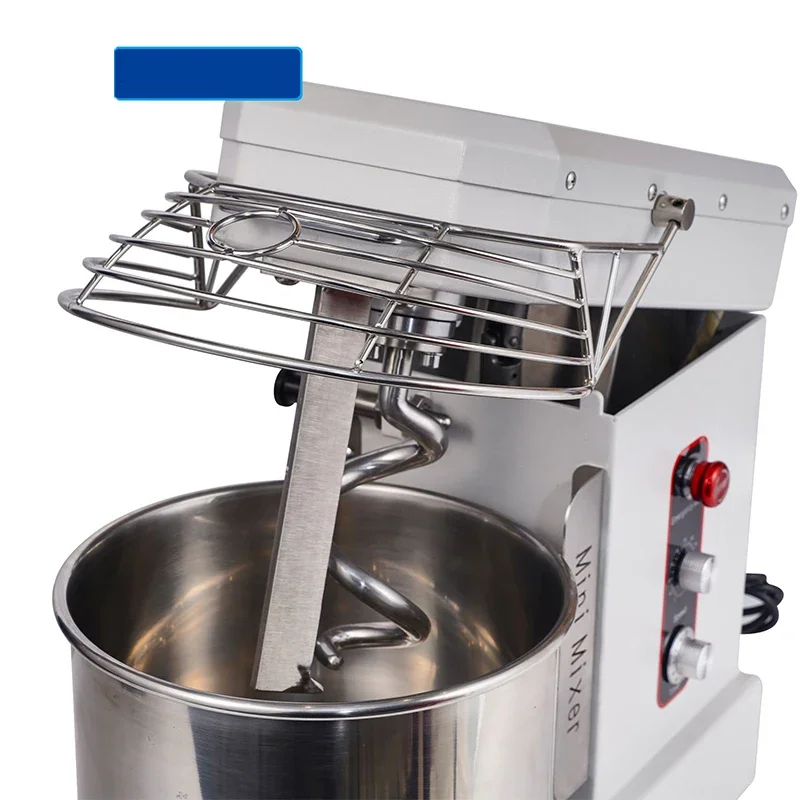 Mixer Spiral Profesional 10 Liter Mixer Adonan Peralatan Memanggang Baja Tahan Karat Peralatan Roti Roti Komersial