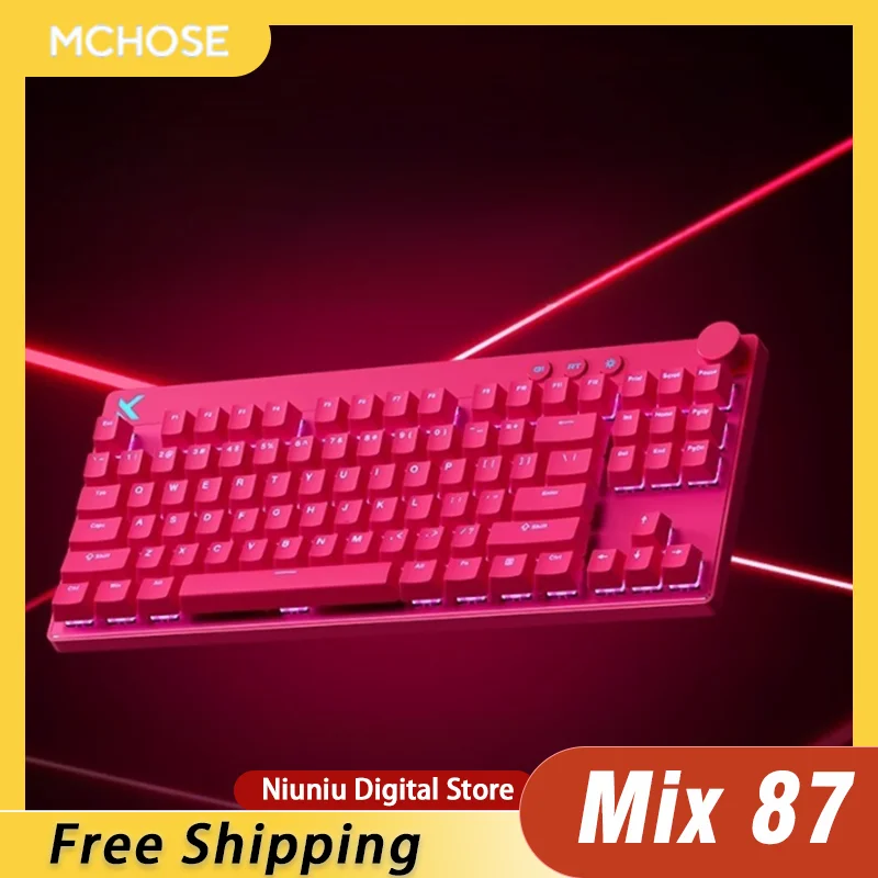

MCHOSE MIX 87 Mechanical Keyboard Magnetic Axis Esports Customized Wired RGB 8K Polling Rate 87% Layout Laptop PC Accessory