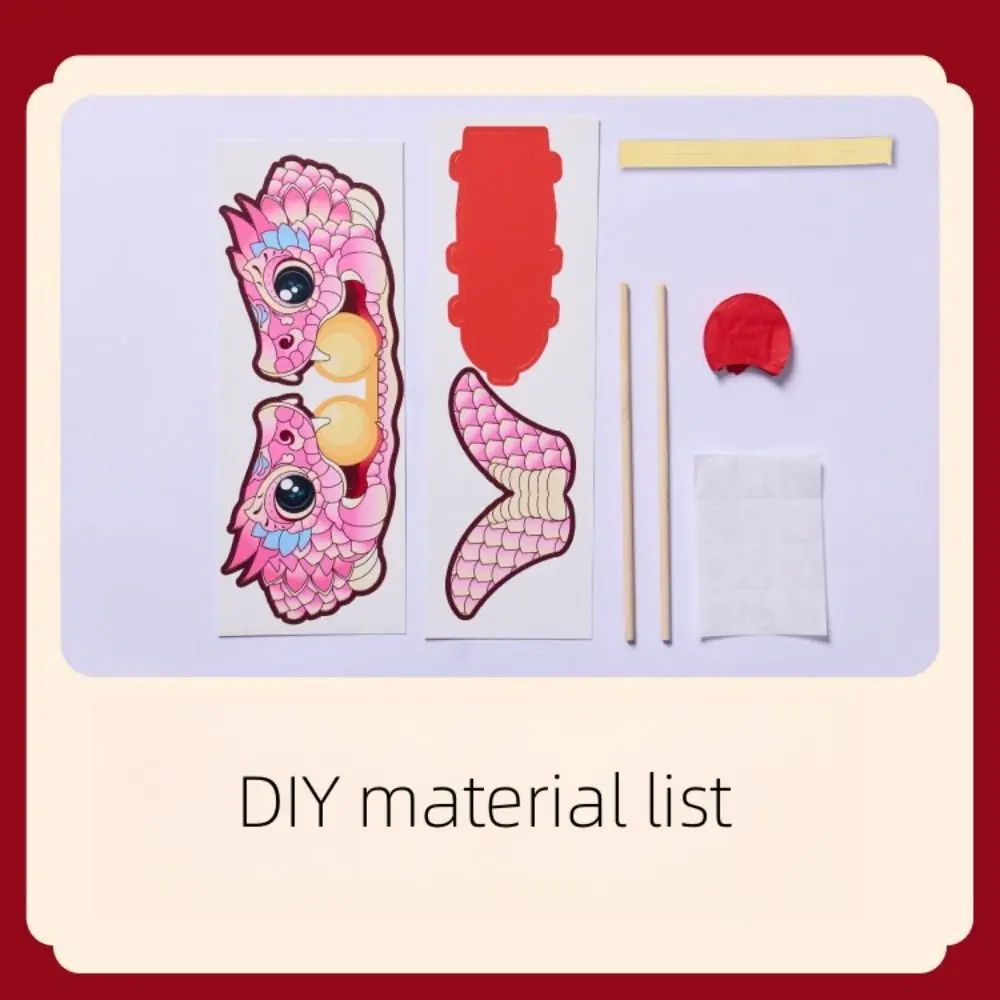 

Китайская традиция танец льва 2025 стерический лишний палец танец льва весенний фестиваль развлечений мини-змея DIY