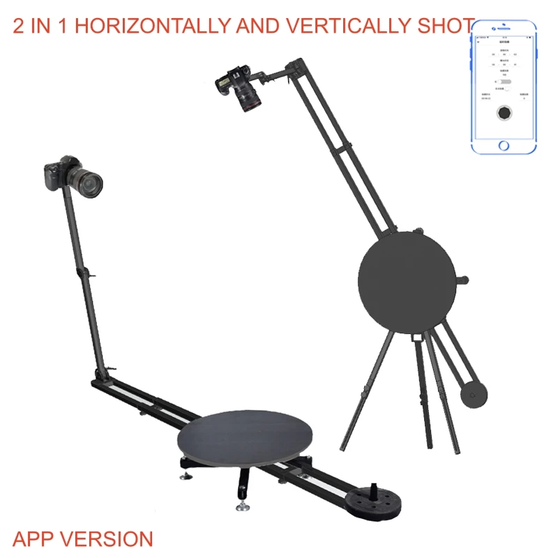 Professional Horizontal Vertical Photography Shooting Platform 360 Panoramic Rotating Photo Booth Load Max 200KG