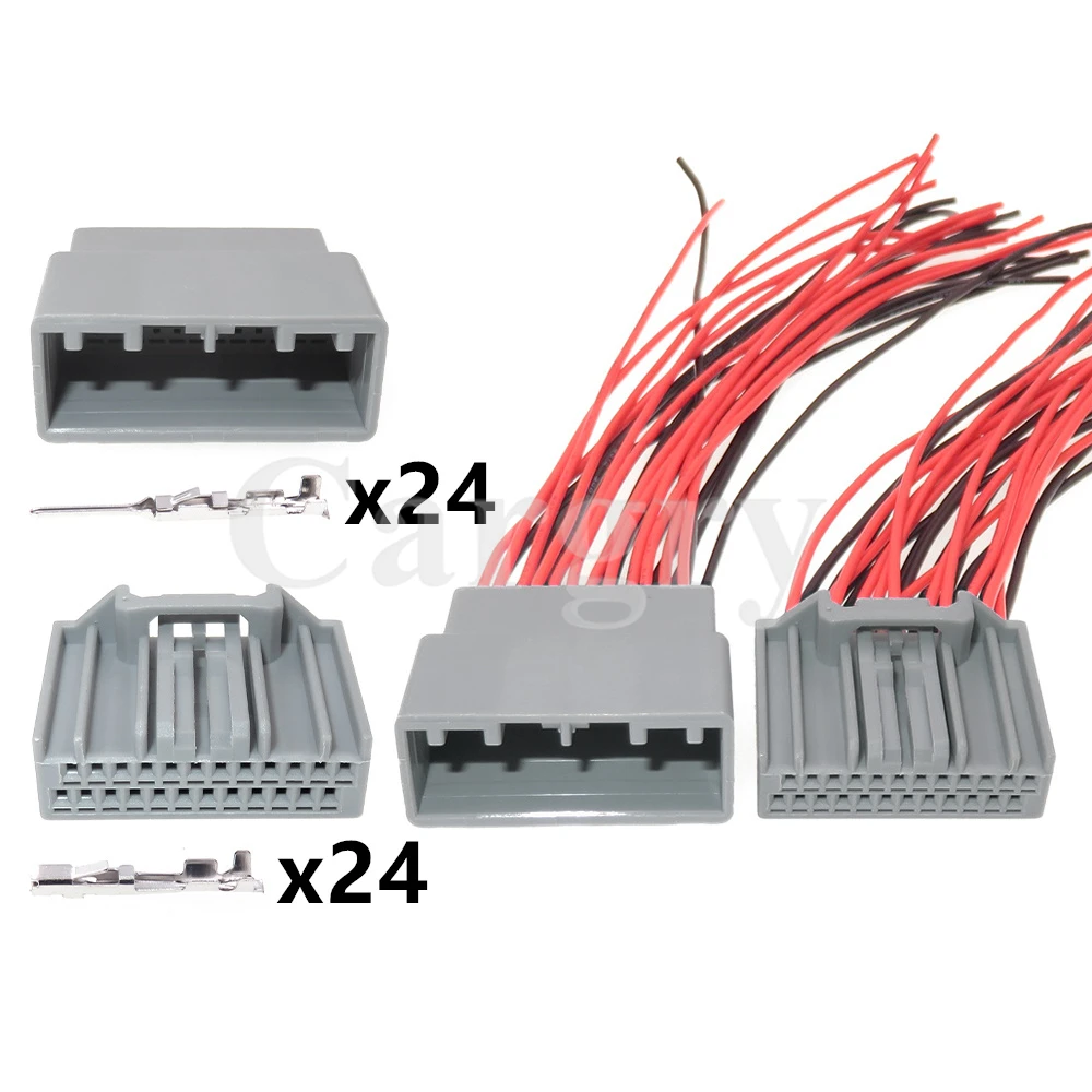 1 Set 24P MX34024SF1 Automobile Starter Wiring Terminal Unsealed Plug MX34024PF1 Car Low Power Small Current Socket