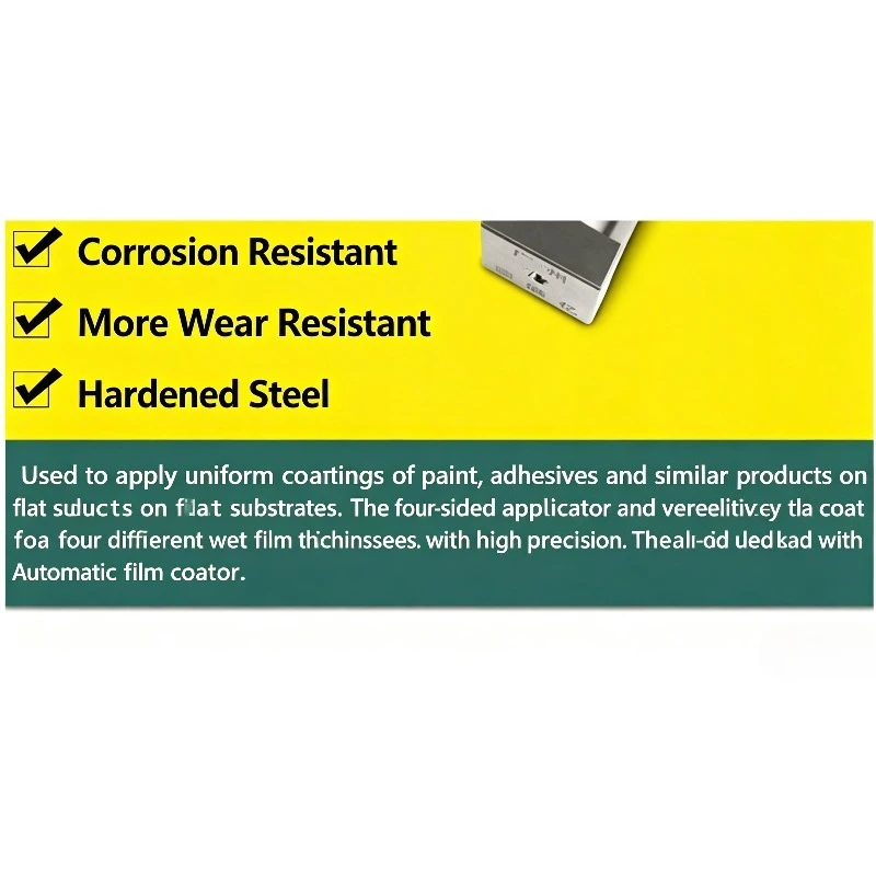 Four‑Sided Film Applicator, Battery Coating Doctor Blade for Electrode Coating