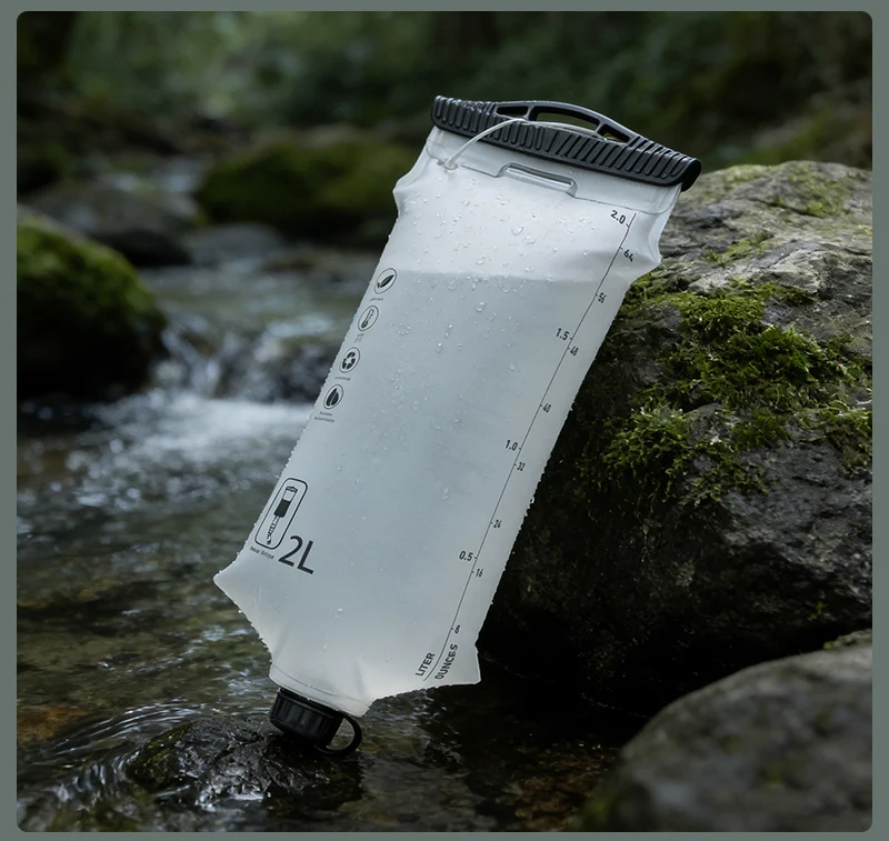 2L Wassersammel- und Filtrationsbeutel Hydratationsblase BPA-frei Auslaufsicher Langlebiger Wasserreservoir 28mm Hals TPU-Material – Detail 24