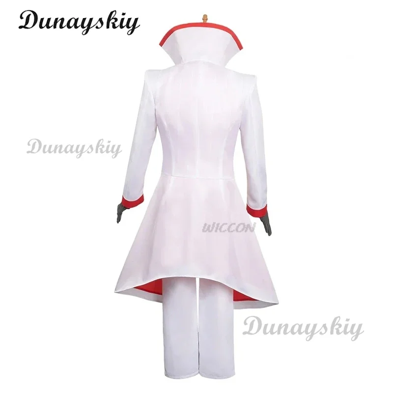 Anime Hazbin Cos Hotel Cosplay Lucifer Costume Disguise for Adult Men Uniform Tops Pants Fantasia Outfits Halloween Suit hazbin