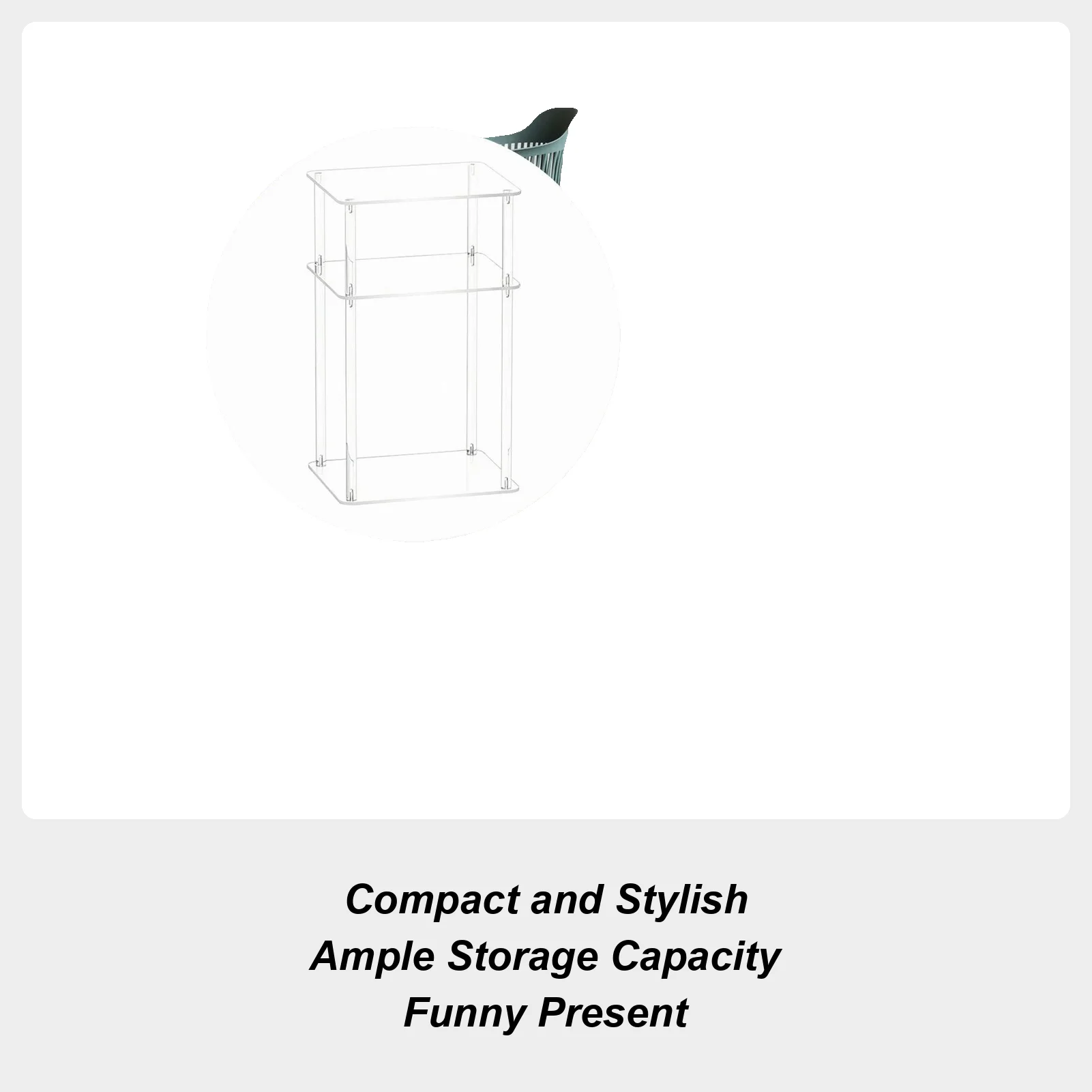 

Side Tables For Small Spaces Acrylic Transparent Little Side Table For Bedroom Multi-Functional Organizer Shelf For Hotel