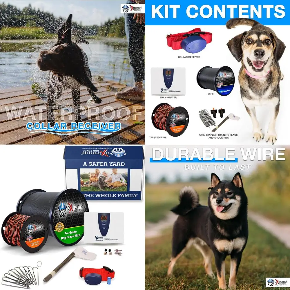

Pet Boundary System with Waterproof Collar and Durable Wire for Safe and Long-lasting Dog Containment