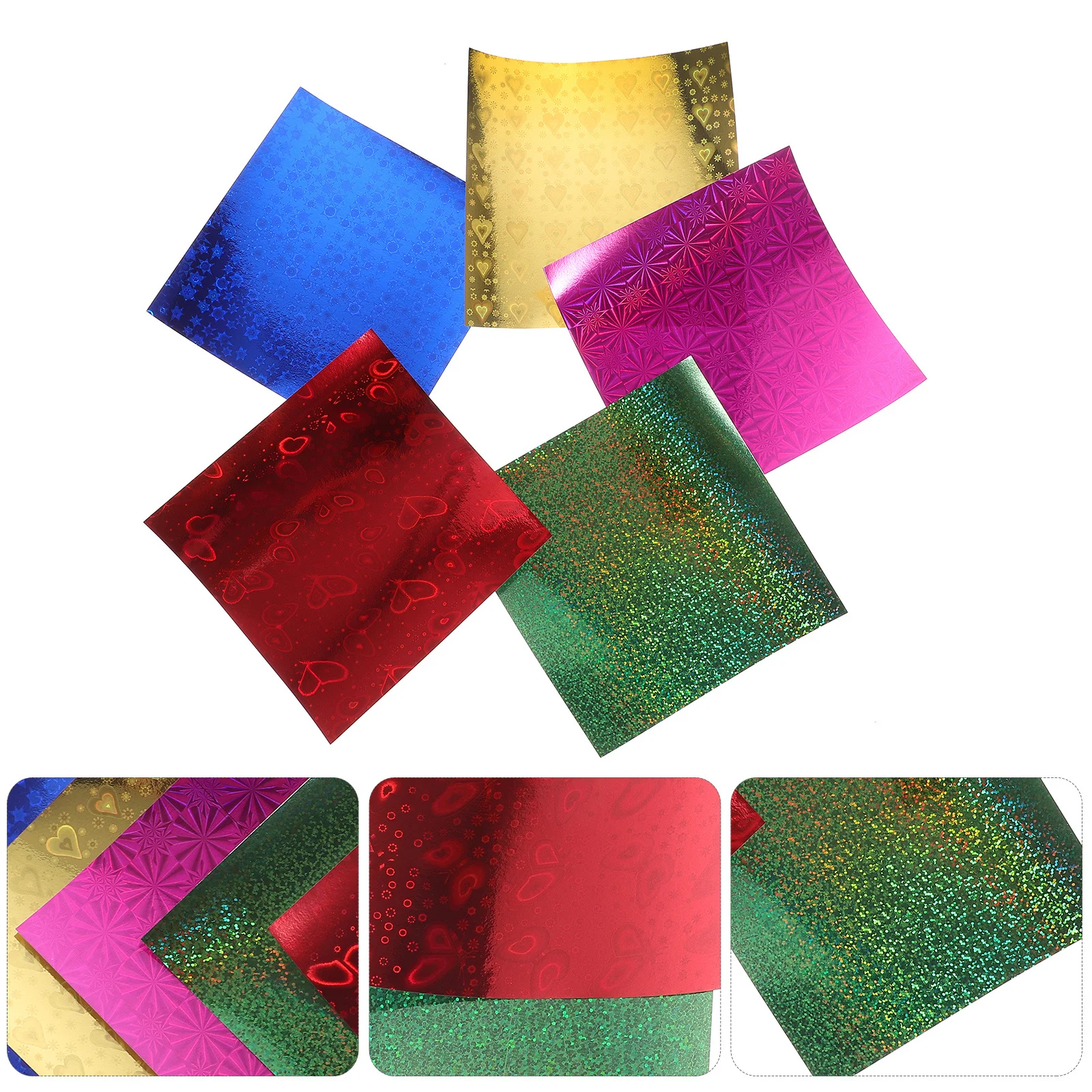 150개 DIY 종이접기 종이 정사각형 접이식 종이 수공예용 간단한 종이접기 카드 공예 용품 예술 활동 휴식 재미