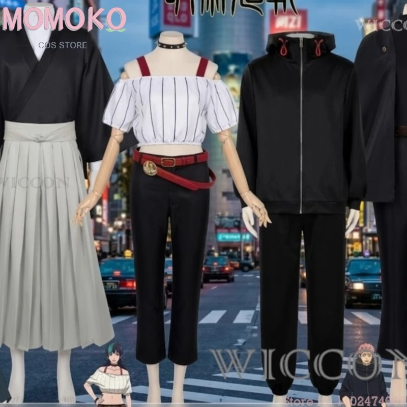 

MoMoKo Cos disfraz de Uutsu Kaisen Zenin Maki Cosplay Costume Uniform Halloween Carnival Party Christmas Play Role Clothes Cloth
