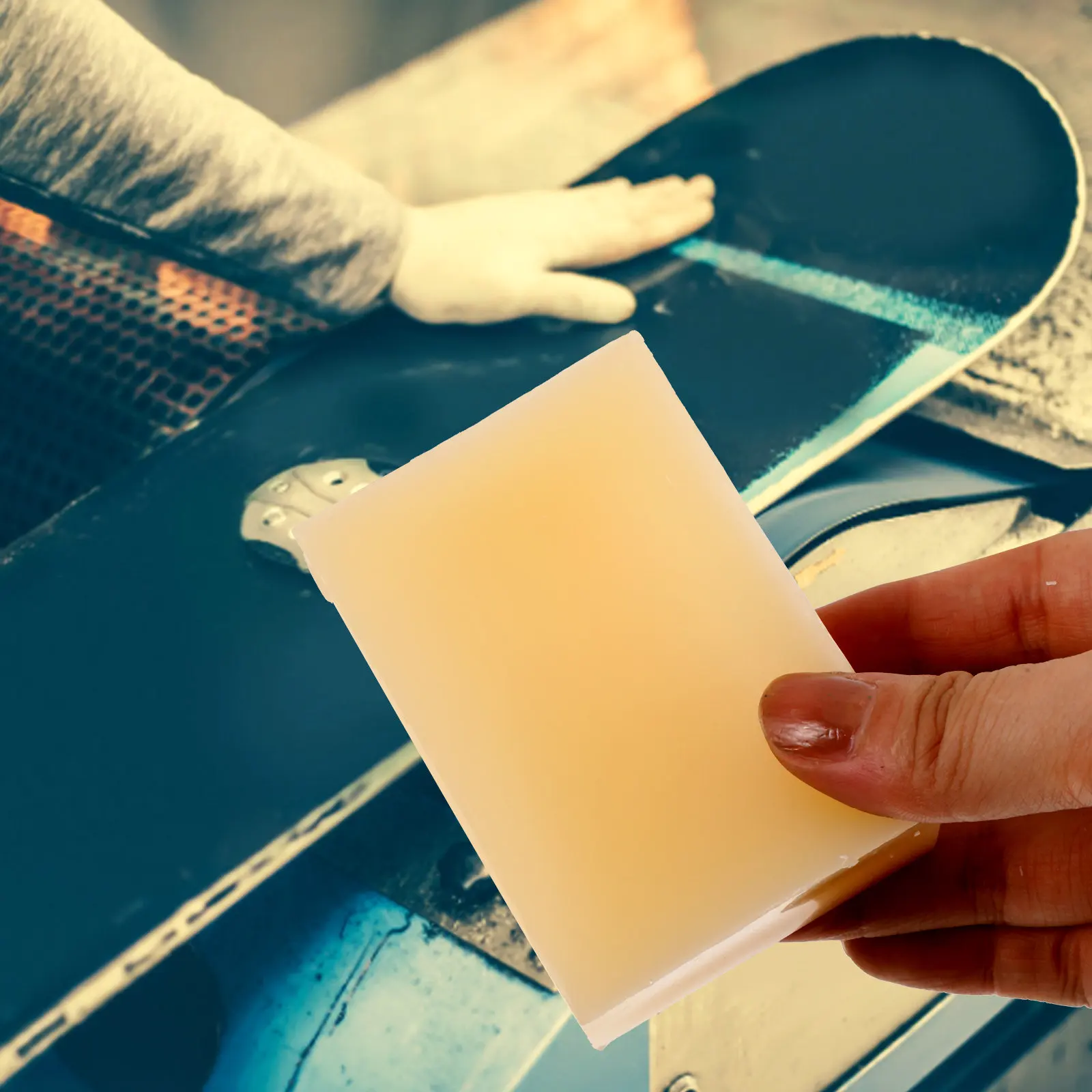 

Single Double Snowboard Wax Practical Ski Skate Wax Easy Apply Clean Enhance Speed Performance Snowboard Waxing Kit Accessories