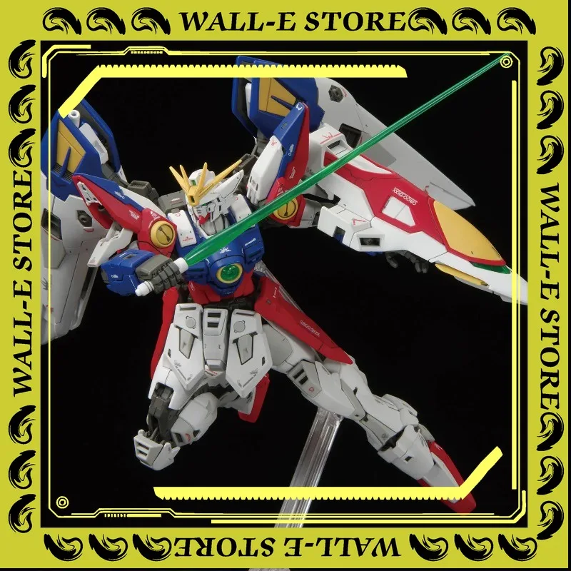 

In Stock BANDAI RG 1/144 New Mobile Report Wing XXXG-00W0 Wing Zero Anime Action Figures Assembly Model Toy