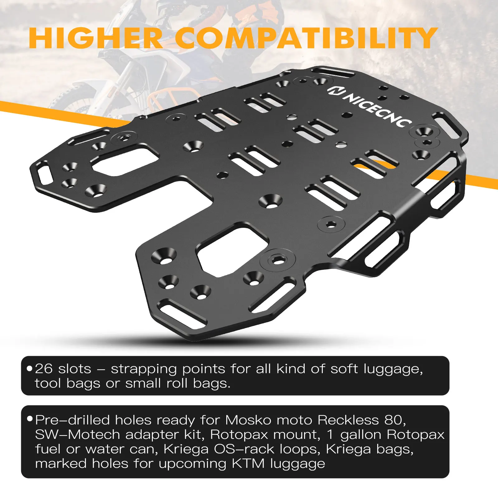 Motorcycle Rear Luggage Rack Cargo Bracket For KTM 1290 Super Adventure R Super Adventure S 1290 Super ADV R/S 2021 2022 2023 24