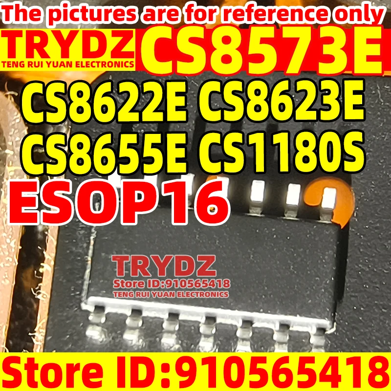 10-1pcs CS8573E CS8622E CS8623E CS8655E CS1180S ESOP16 Mono D-class audio amplifier IC