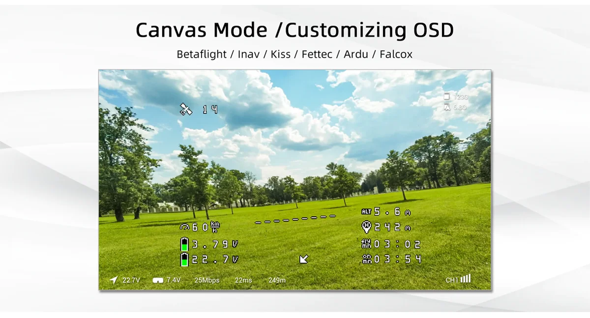 Caddx Walksnail Avatar HD Mini 1s Kit V3 3.1V-13V 1080P 60fps VTX 8G Avatar mit geringer Latenz für 75X Quad FPV Racing Drohne – Detail 3
