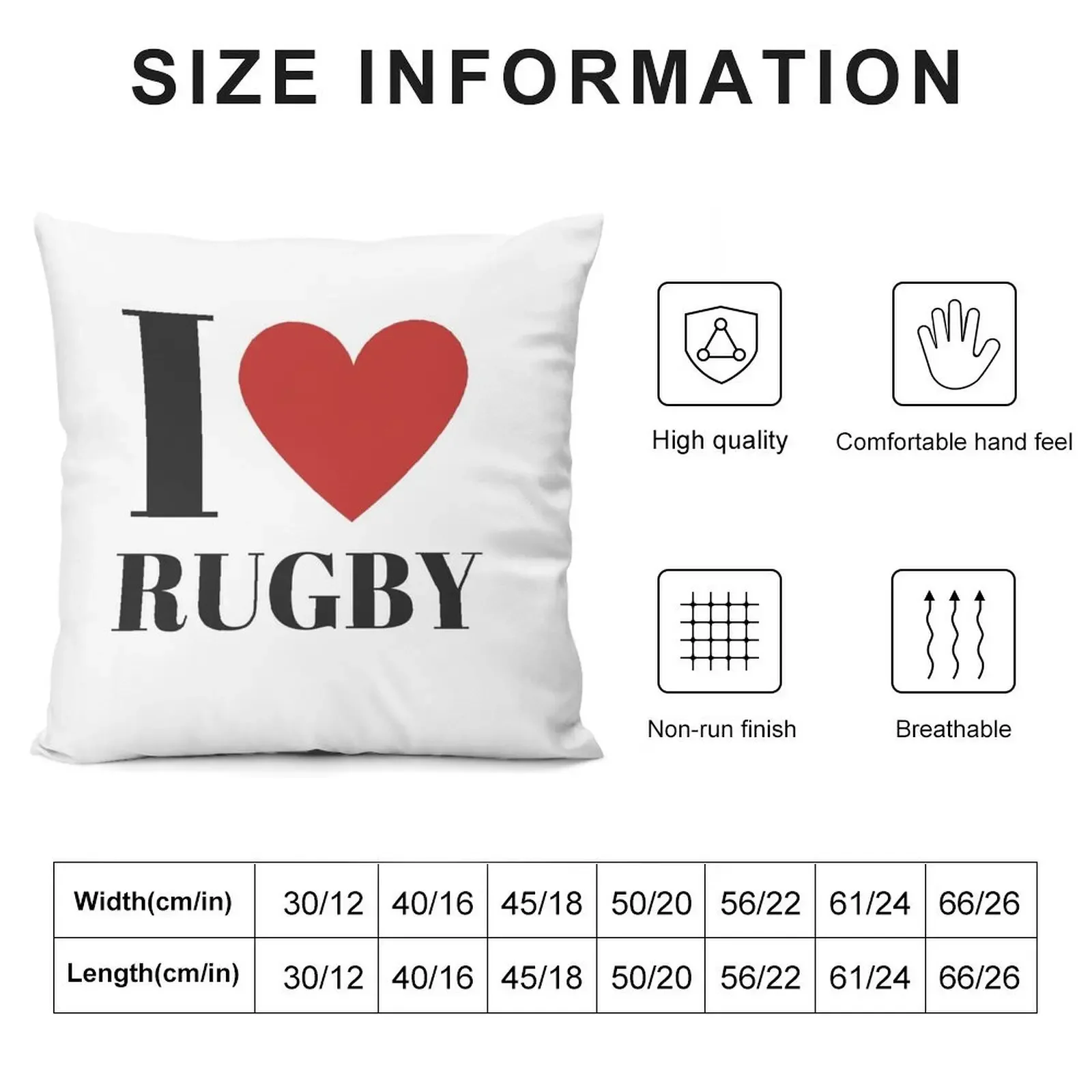 I Love Rugby Throw Pillow christmas decorations 2025 Couch Pillows pillow