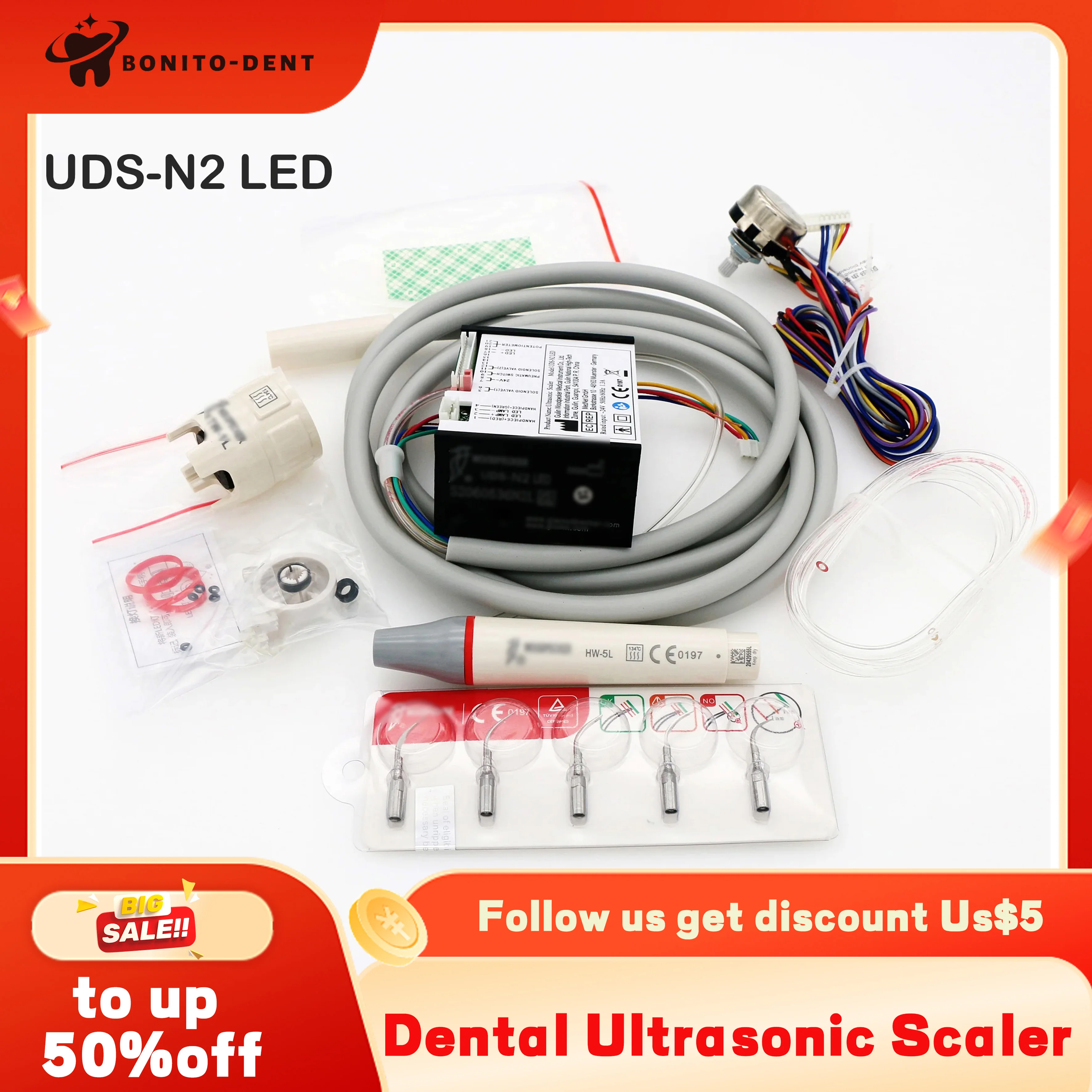 N2 N2 LED Built in For Dental Chair Unit Dental Ultrasonic Piezo Scaler Teeth Whitening Tooth Cleaning Dentistry Equipment Full