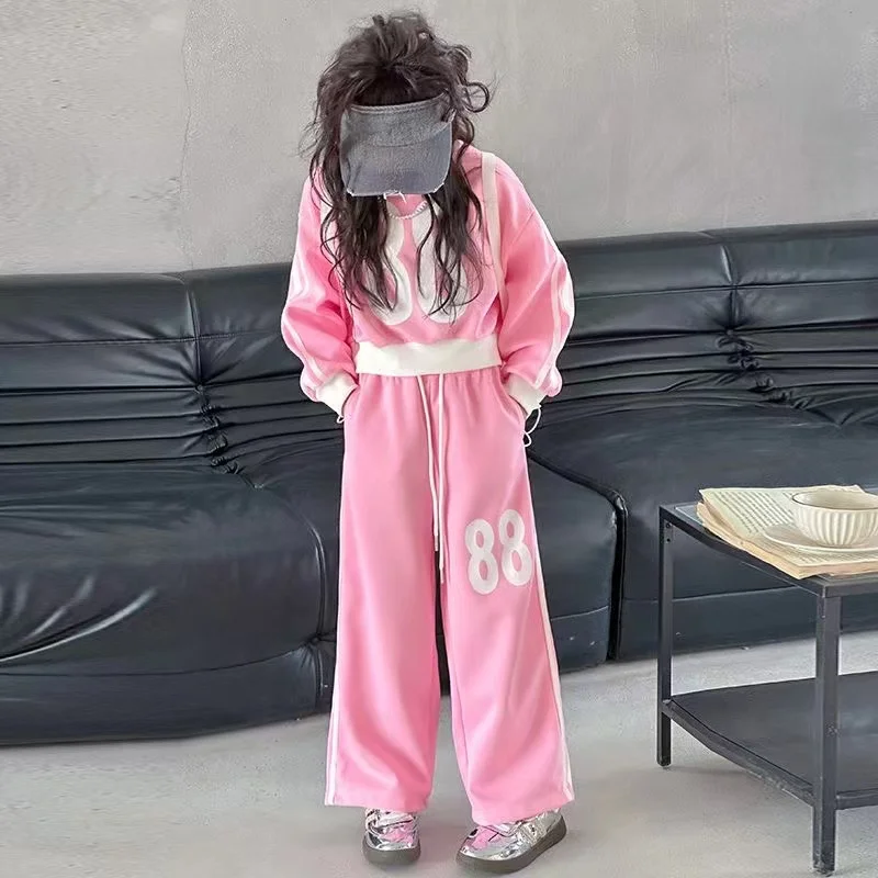 Spring Autumn Kids Girl Clothing Sets Girl Clothes Suits Cotton Children's Clothes 2 pcs 5-13 Year Kids Outfits New 2024
