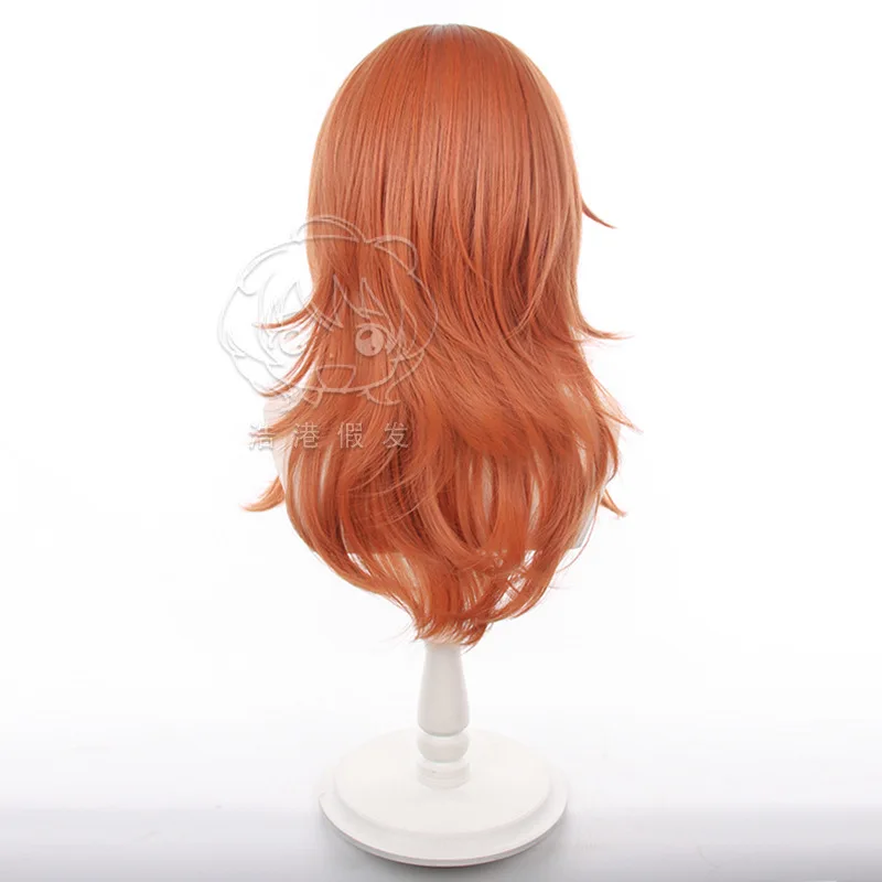 วิกผมคอสเพลย์แองเจิลเดวิล ชีนซอว์แมน ยาว 60 ซม. สีส้ม สำหรับผู้ชายและผู้หญิง ใช้ในงานคอมมิค คอนเวนชั่น แต่งกาย ปาร์ตี้ และอุปกรณ์ประกอบชุดแฟนซี