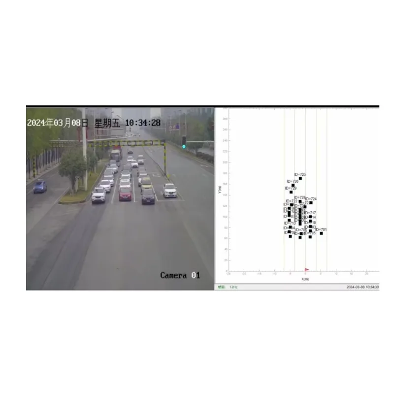 Low Power Consumption 80GHz FMCW Modulation Mode Millimeter Wave Radar Traffic Flow Detection Radar for Traffic Road