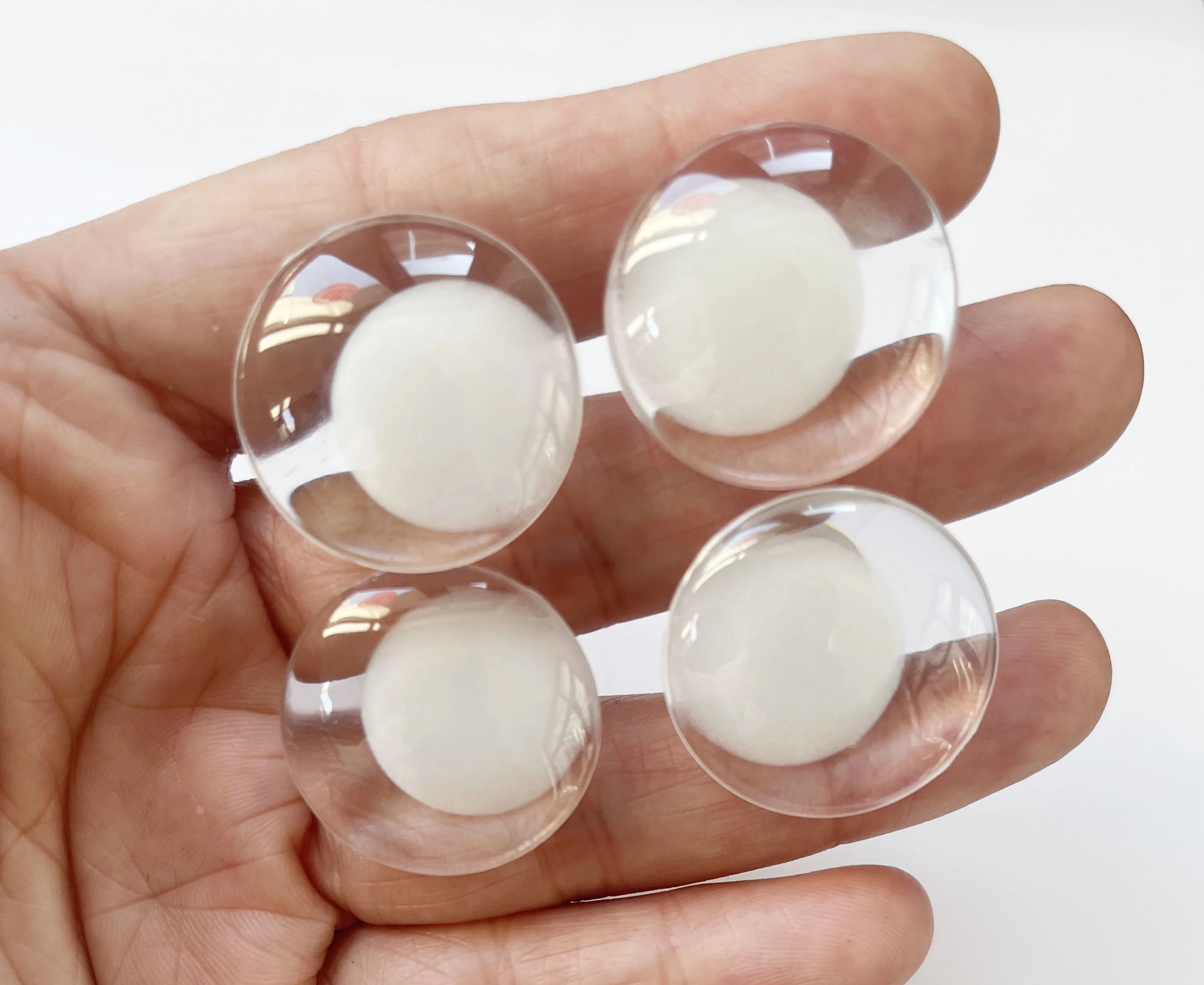 10 Paar Leuchtende Pupillenaugen 20MM 25mm 30mm 3D Komische Runde Glitzer-Spielzeugaugen mit Leuchtscheibe und Hartem Unterlegscheibe – Detail 8