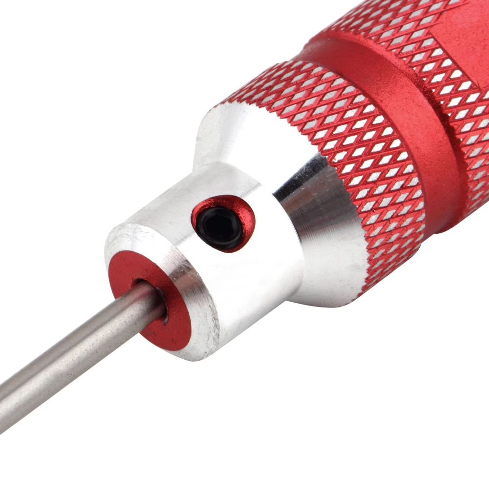 

4pcs Hex 90x18mm Handle Red Metal Durable Aluminum Steel Hex Screwdriver RC Helicopter Hexagonal Screwdriver Tool