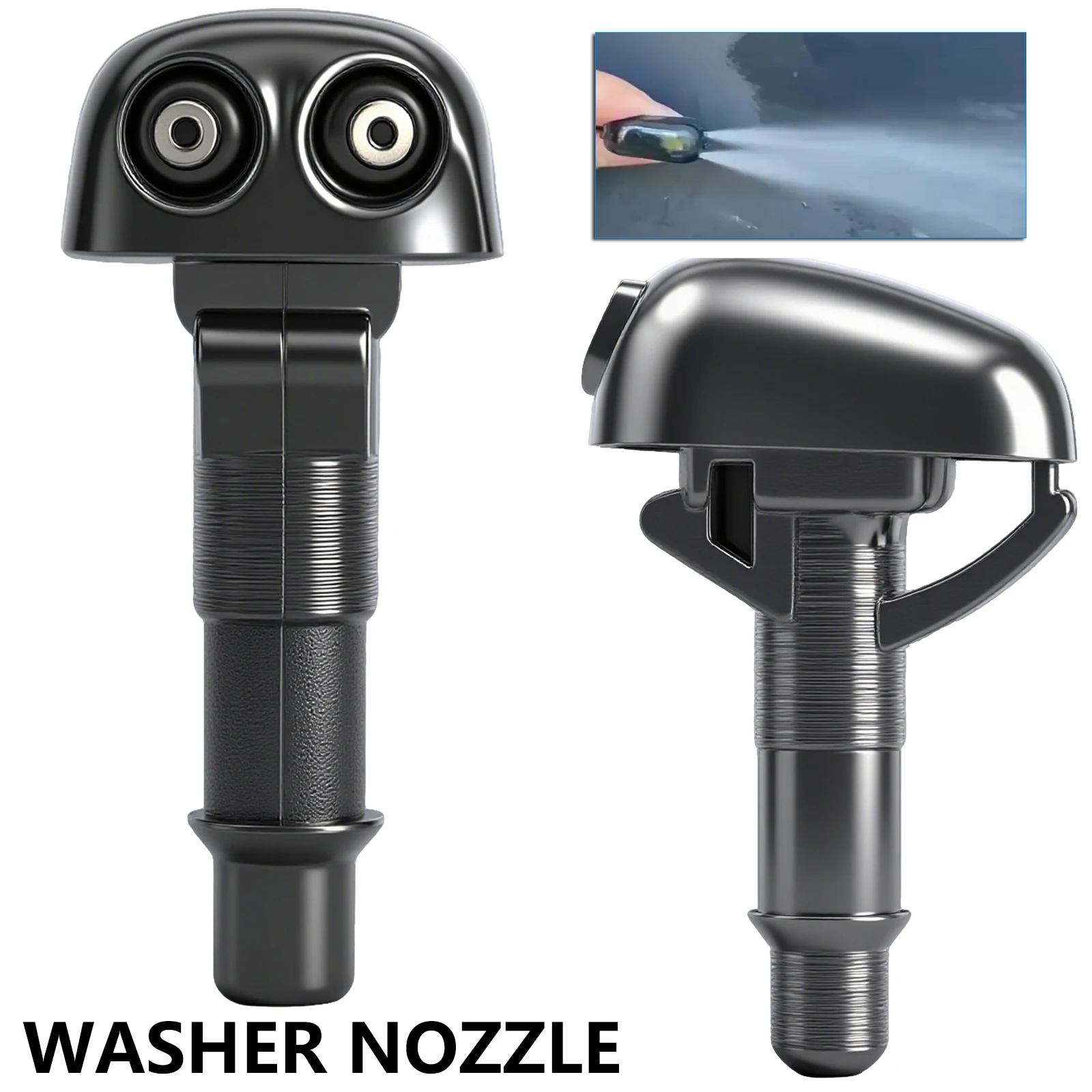 

2Pcs Front Windshield Wiper Washer Jet Nozzle For Mitsubishi Pajero V31 V33 V73 Colt L200 Lancer Strada Eclipse 3000GT Carisma