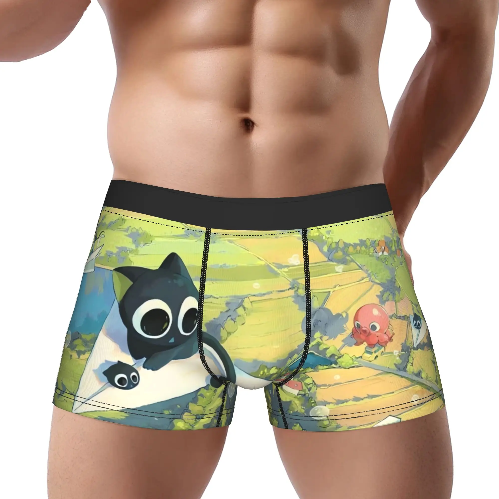 

Трусы The Legend of Luo Xiaohei, дышащие трусики, мужское нижнее белье, вентилируемые шорты, трусы-боксеры