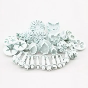 33PCS/ Set Plunger Cutters Fondant Cutter Cake Cookie Biscuit Mold DIY 3D Decorating…
