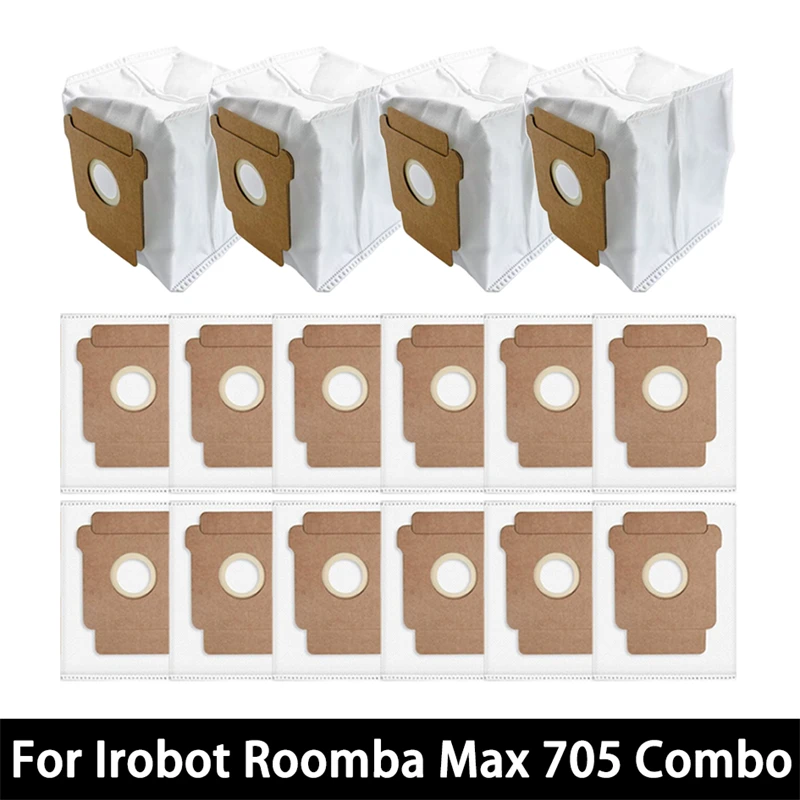 Bolsas de vacío para iRobot Roomba Max 705 Combo Cleaner, accesorios