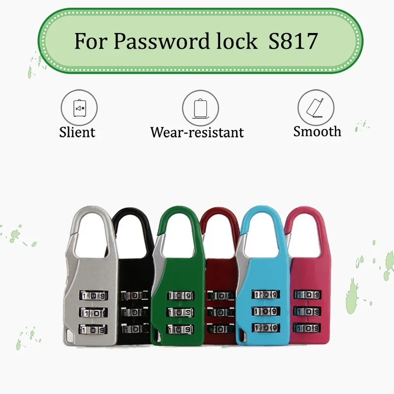 

For S817 Compact, Lightweight, Portable Travel Lock Luggage Combination Lock, Backpack Lock, Locker Lock, Dorm/Gym Lock Keyless