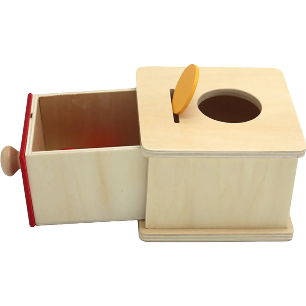 

1Set Natural Wooden Box for Toddlers 6-12 Months Fine Motor Coordination Observation Logic Learning Montessori