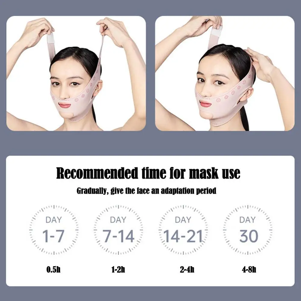 Breathable Elastic Face Slimming Bandage V Line Face Shaper Women Chin Cheek Lift Up Belt Facial Massager Strap Face Skin Care