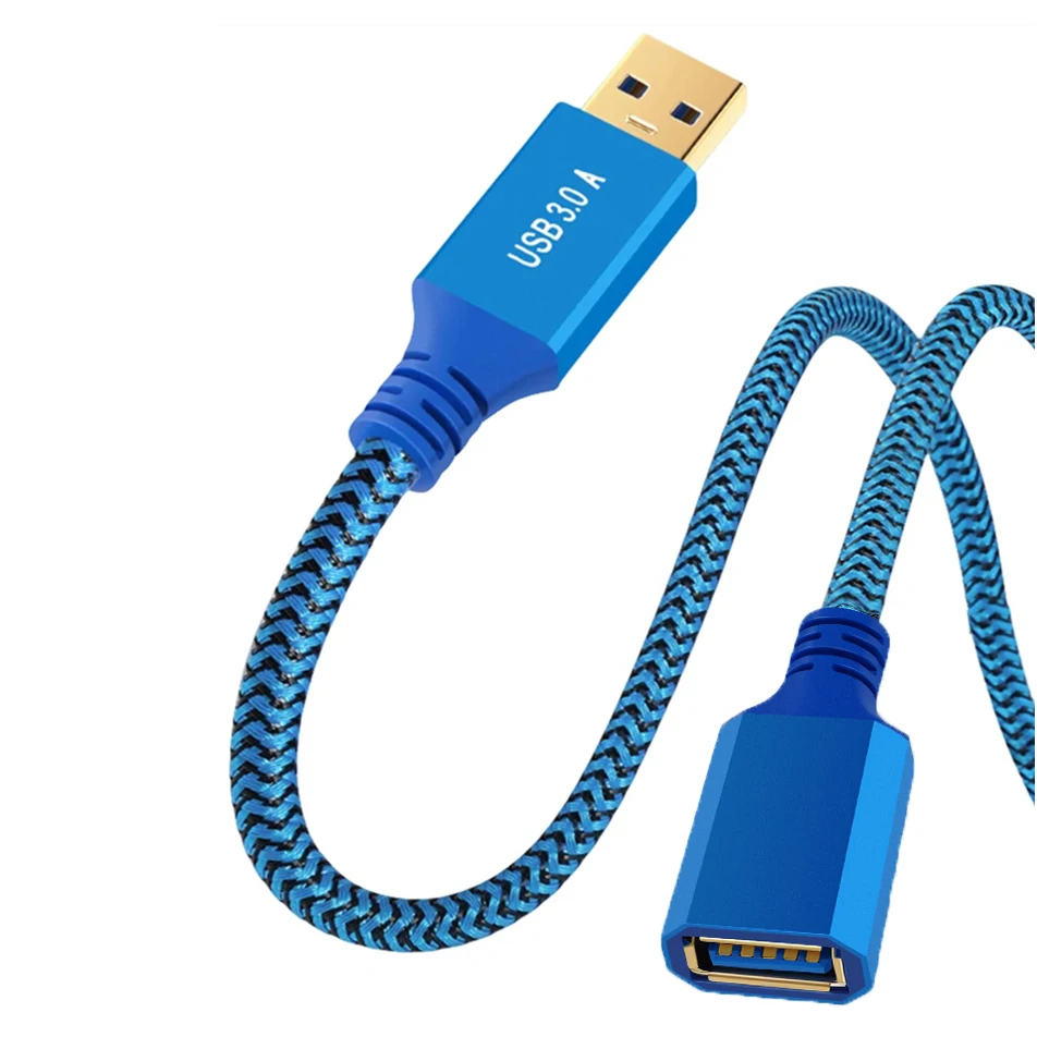 

USB 3.0 Type A Male Female 5Gbps Data Transfer Cable Durable Braid Cord for PC Keyboard Mouse Flash Drive Hard Disk Printer