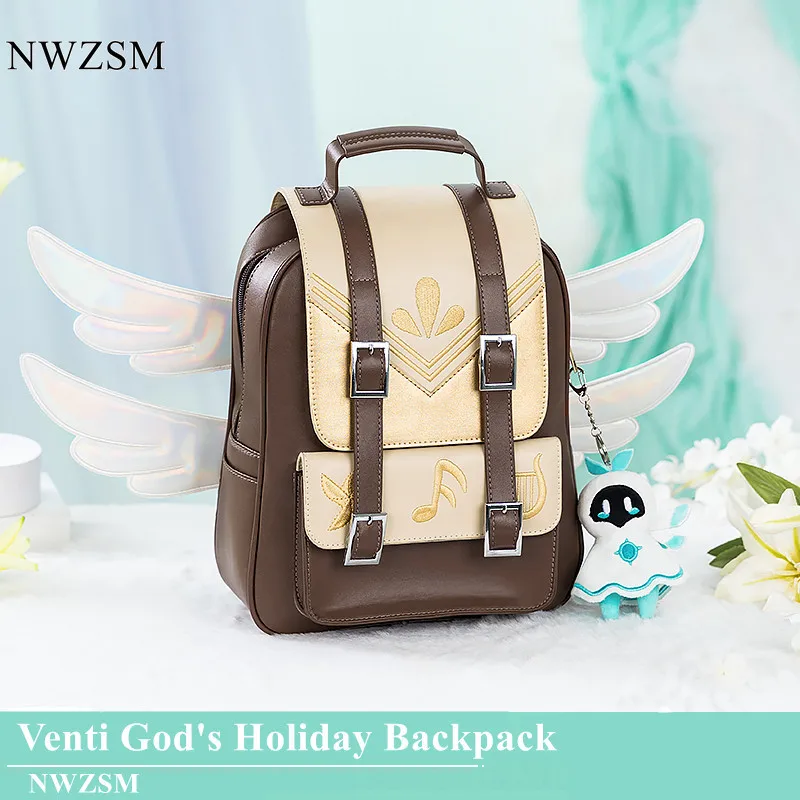 

Genshin Impact venti cosplay Barbatos Wendy God's holiday backpack wind elf cosplay Wind Spirit