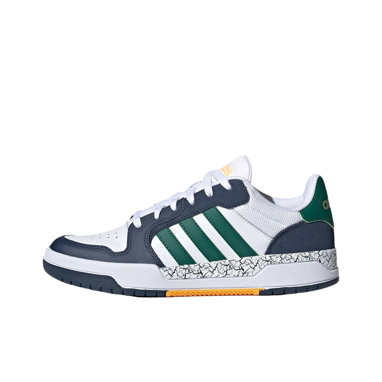Adidas Neo Entrap Chaussures de skateboard basses antidérapantes et résistantes à l'abrasion, style minimaliste, unisexe, blanc, bleu, vert