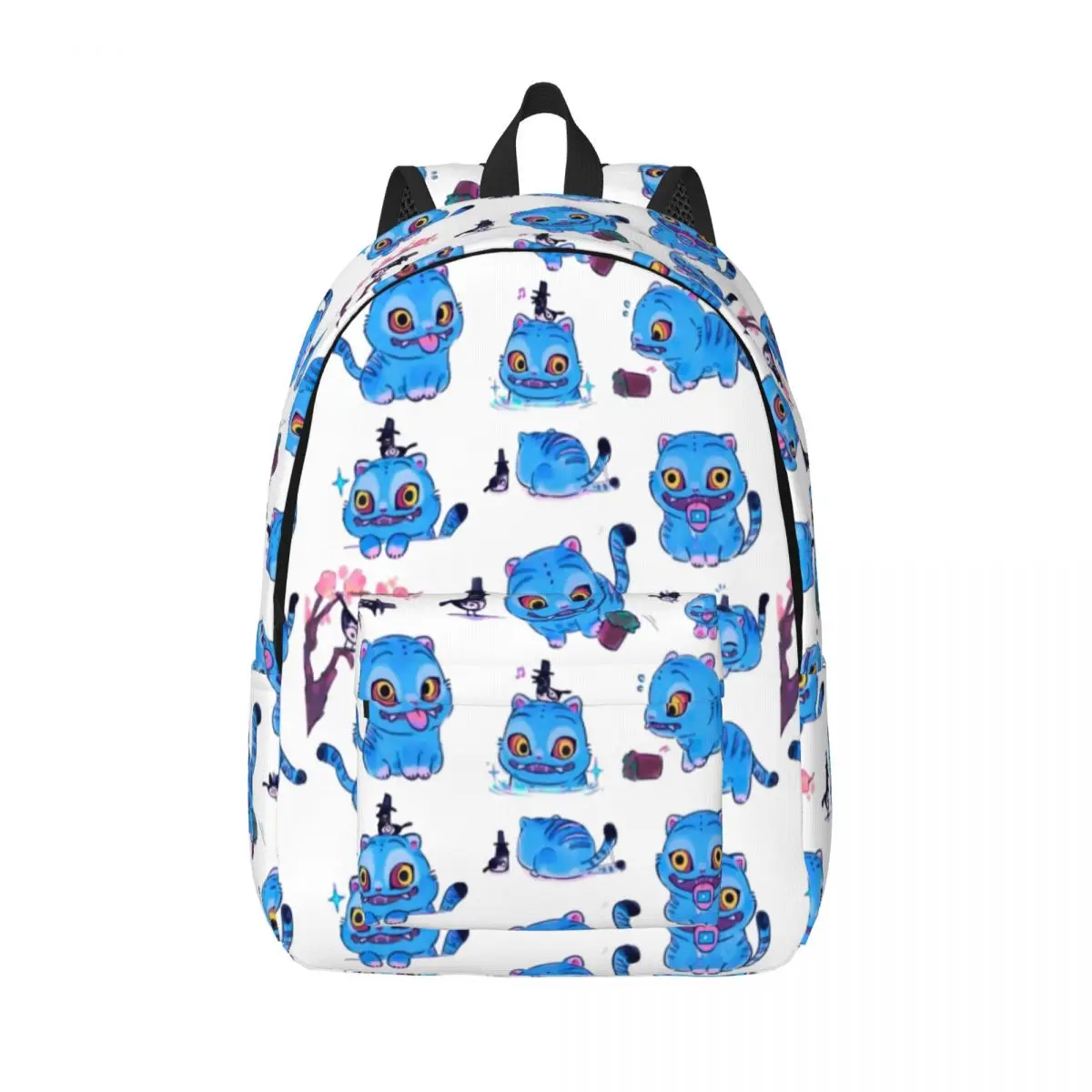 

KPOP Demon Hunters Blue Tiger Backpack for Men Women Casual High School Hiking Travel Daypack Laptop Shoulder Bag Gift