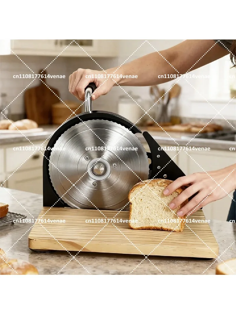 Adjustable Thick Bread Slicer, Manual Stainless Steel Cutter for Homemade Loaves