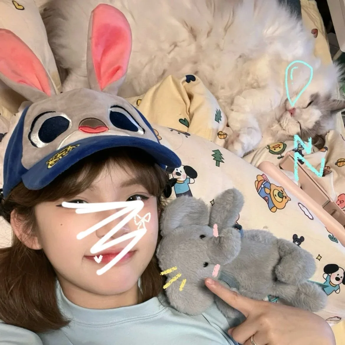 Disney Zootopia Judinick Cute cartoon baseball cap baseball cap casual travel sun visor photo hat