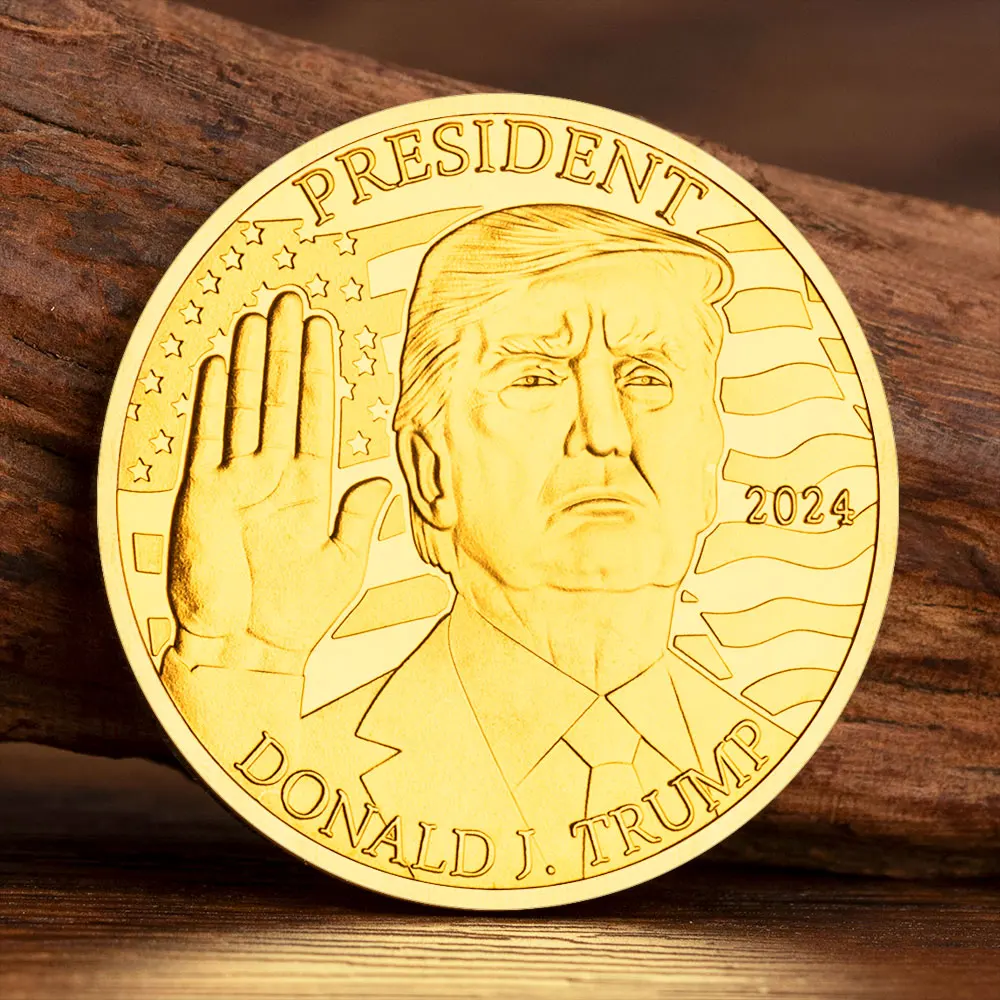 2024 President Trump Souvenir Coins Vance Campaign Challenge Coin Collection Trump Supporters Gift Home Decoration