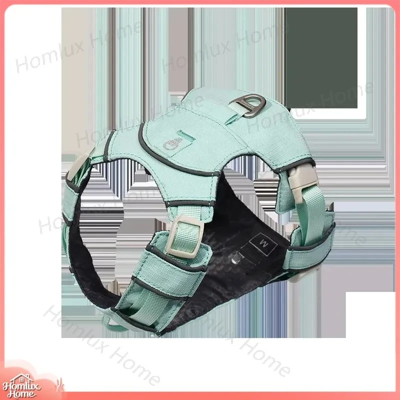 Reflective Dog Chest Strap Adjustable Non Slip Nylon Harness for Night Walking Safety Pet Leash Control Training Gear Small