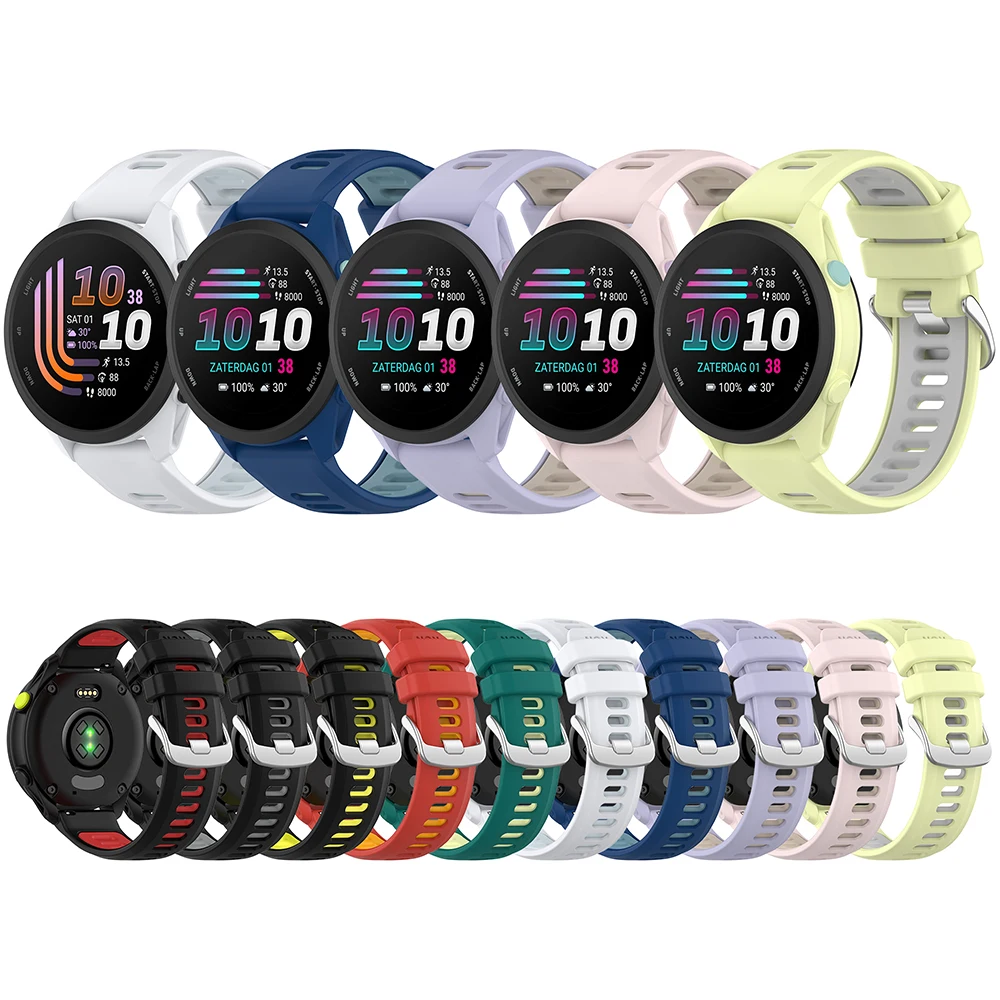 Correa de silicona para reloj inteligente Garmin Forerunner 70 170, correas de silicona para Garmin Forerunner 570, correa de 47mm, pulsera